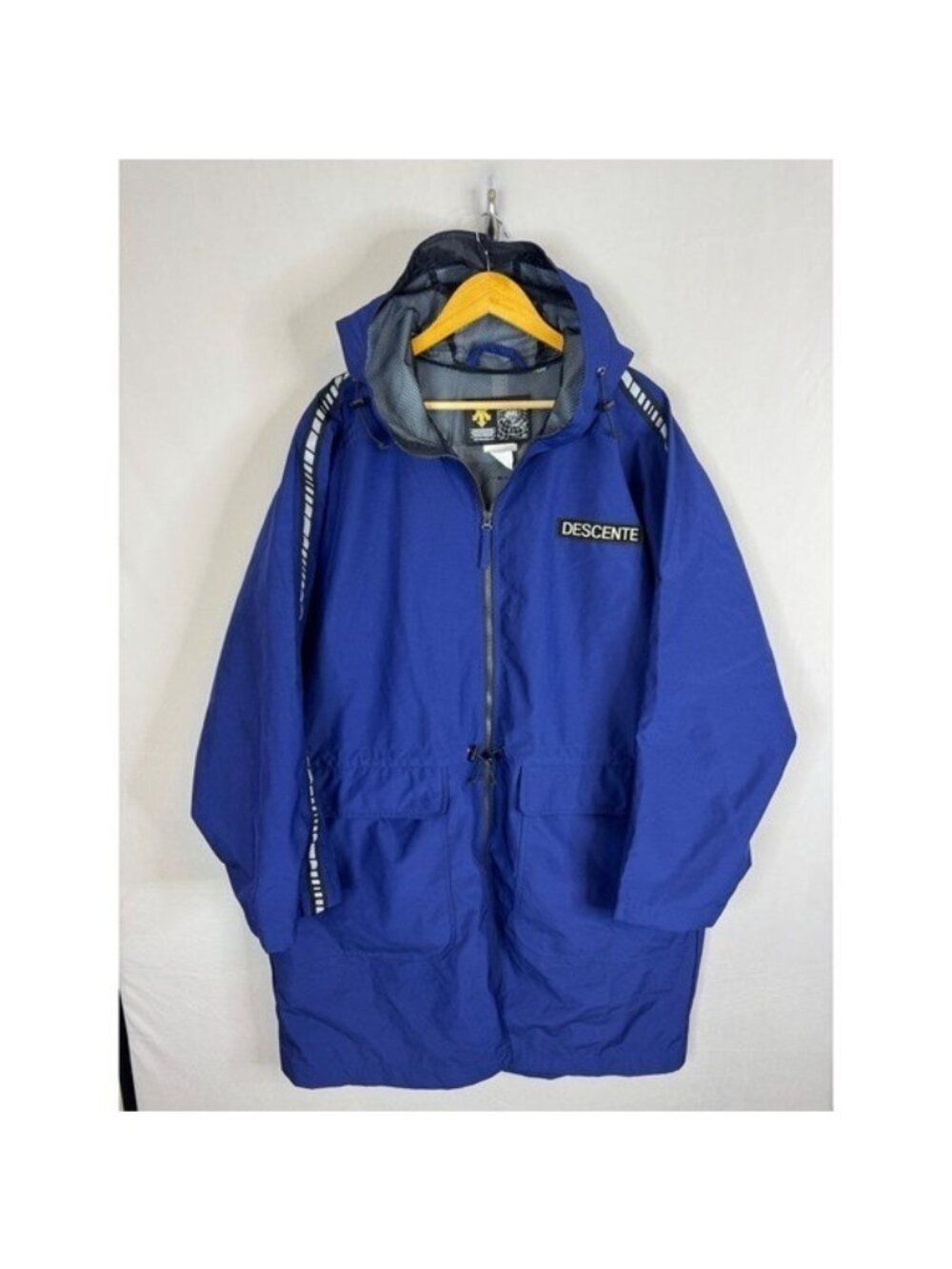 Descente Functional Sportsystem Hooded Parka Jacket Blue Mens L-XL S8-8752